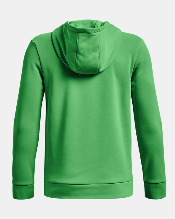 Boys' Armour Fleece® Big Logo Hoodie, Green, pdpMainDesktop image number 1